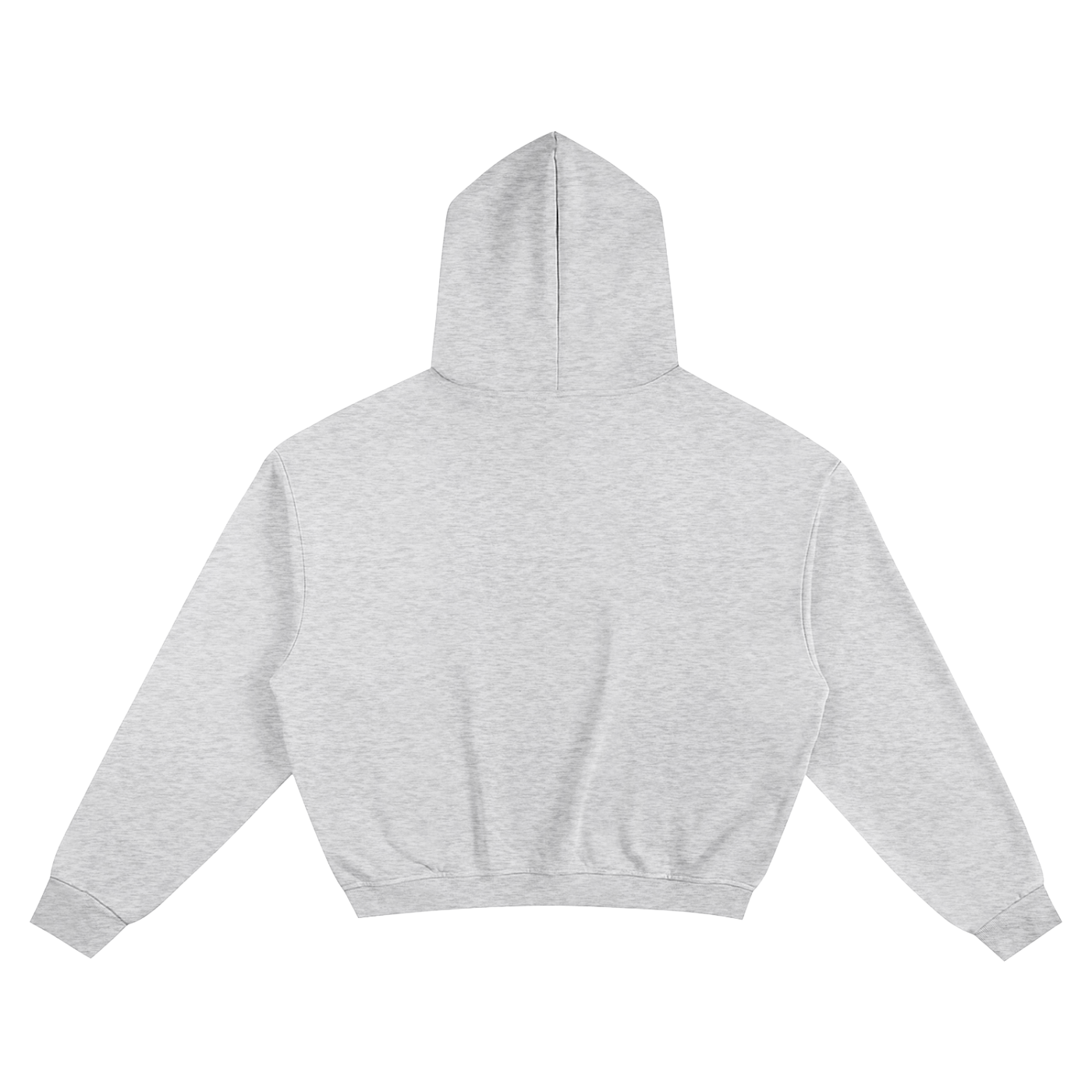 Boxy Hoodie - White Print
