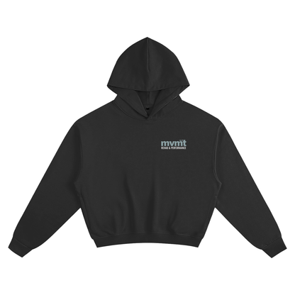 Boxy Hoodie - White Print