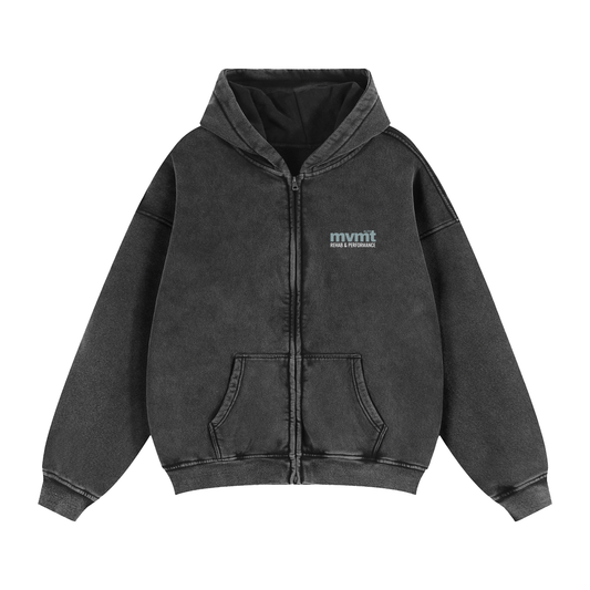 Zip-Through Boxy Hoodie