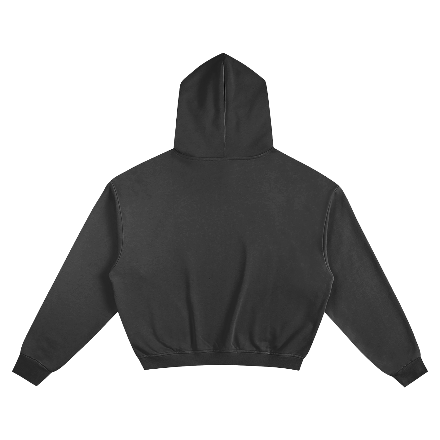 Boxy Hoodie - White Print