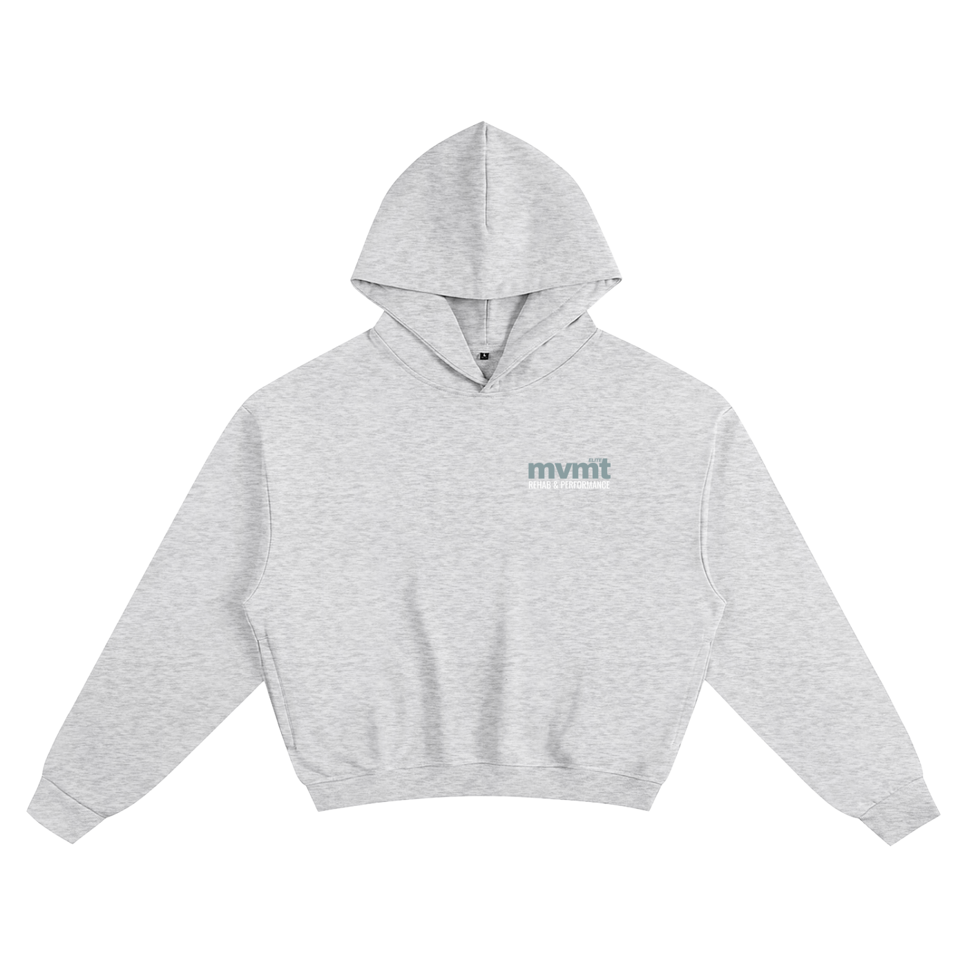 Boxy Hoodie - White Print