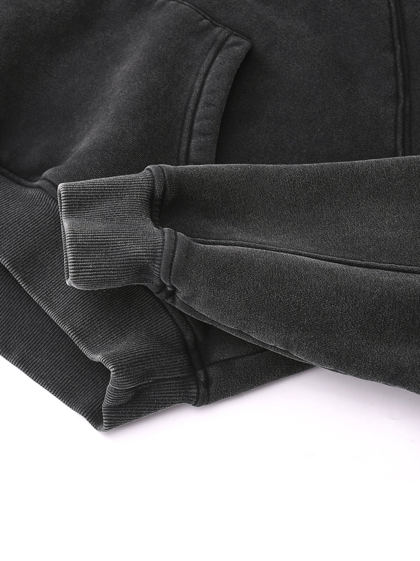 Ladies Snow Washed Cropped Hoodie